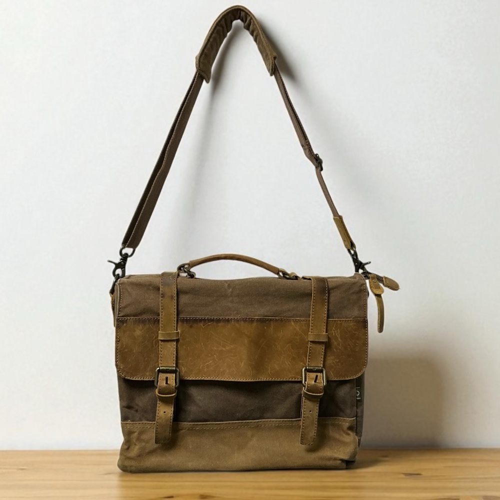 TSD Stylish Brown Leather Messenger Bag